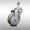 Service Caster 4 Inch SS Gray Polyurethane Wheel Swivel 1/2 Inch Threaded Stem Caster SCC SCC-SSTS20S414-PPUB-121315 - alternate 1